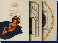 3 Chrismas Sheetlets (1976,77,78) from GERMANY MNH