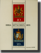 GERMANY - Sheetlet Philatelic Exhibition 'IBRA MÜNCHEN 1973' MNH