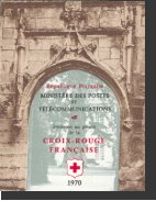 France - Booklet Red Cross 1970 with special red cancellation