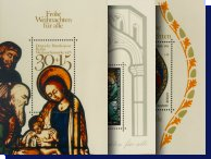 3 Chrismas Sheetlets (1976,77,78) from BERLIN in MNH